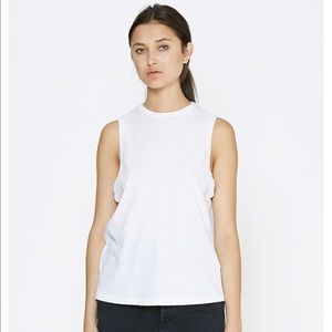 Redone x Hanes Cream Muscle Tank Sz Small